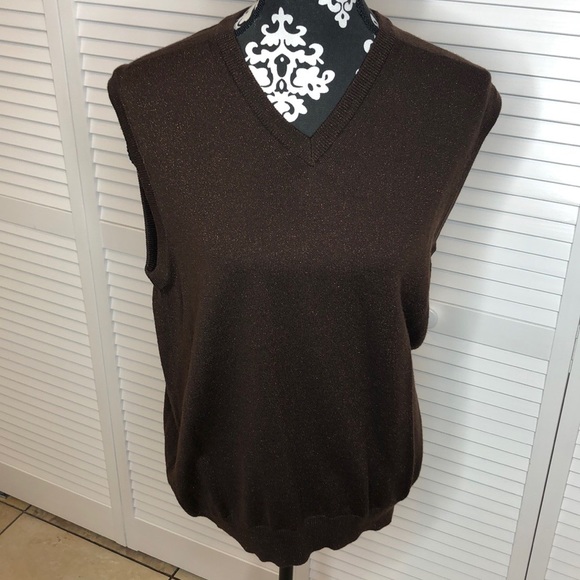 Dolce & Gabbana V Neck Wool Sweater Vest Size 48 - Picture 1 of 8